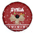 Syria Christmas Spare Tire Cover with Golden Eagle Emblem Christmas Camel Scene - Wonder Print Shop