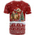 Syria Christmas T Shirt with Golden Eagle Emblem Christmas Camel Scene - Wonder Print Shop