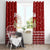 Syria Christmas Window Curtain with Golden Eagle Emblem Christmas Camel Scene - Wonder Print Shop
