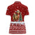Syria Christmas Women Polo Shirt with Golden Eagle Emblem Christmas Camel Scene - Wonder Print Shop