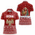 Syria Christmas Women Polo Shirt with Golden Eagle Emblem Christmas Camel Scene - Wonder Print Shop