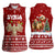 Syria Christmas Women Sleeveless Polo Shirt with Golden Eagle Emblem Christmas Camel Scene - Wonder Print Shop