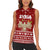 Syria Christmas Women Sleeveless Polo Shirt with Golden Eagle Emblem Christmas Camel Scene - Wonder Print Shop