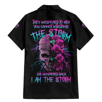 I Am The Storm Skull Rose Family Matching Mermaid Dress and Hawaiian Shirt - Wonder Print Shop