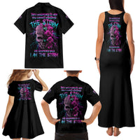 I Am The Storm Skull Rose Family Matching Tank Maxi Dress and Hawaiian Shirt - Wonder Print Shop