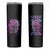 I Am The Storm Skull Rose Skinny Tumbler - Wonder Print Shop