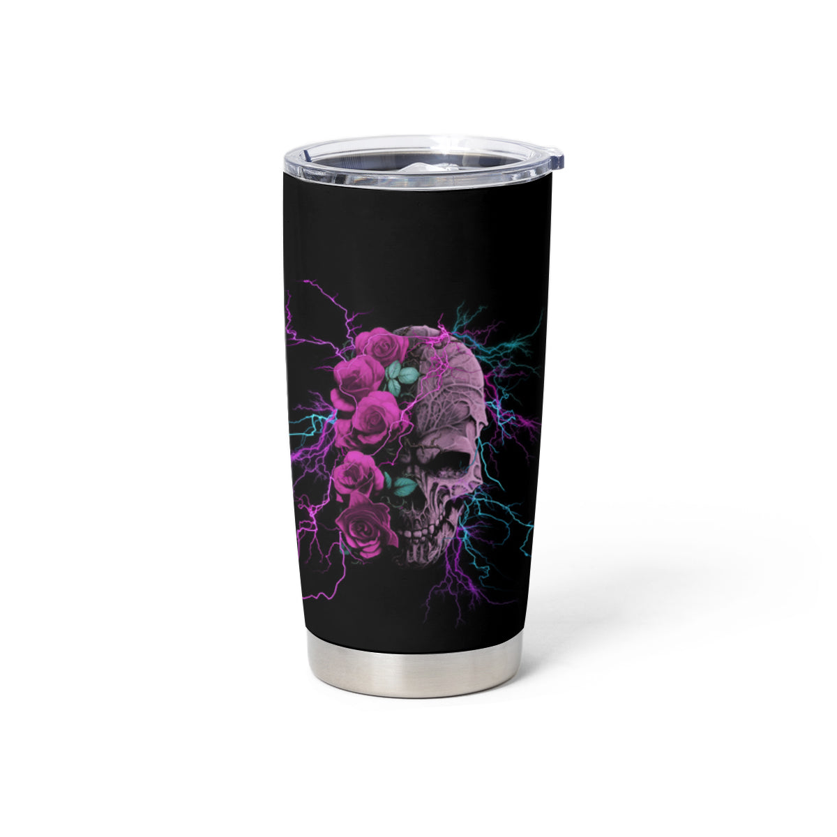I Am The Storm Skull Rose Tumbler Cup - Wonder Print Shop