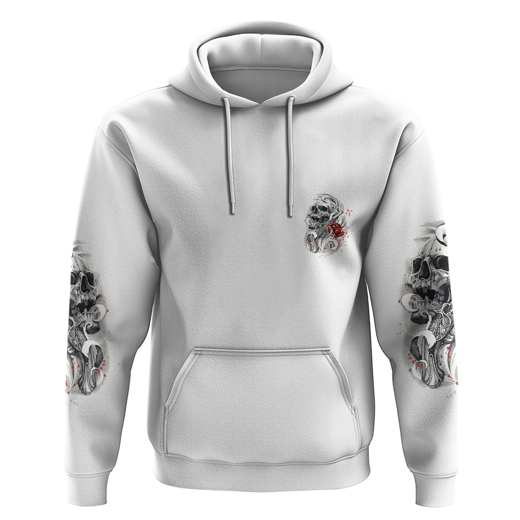 P Me Off Tattooed Skull Rose Hoodie - Wonder Print Shop