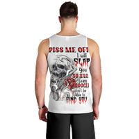 P Me Off Tattooed Skull Rose Men Tank Top - Wonder Print Shop