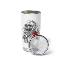 P Me Off Tattooed Skull Rose Tumbler Cup - Wonder Print Shop