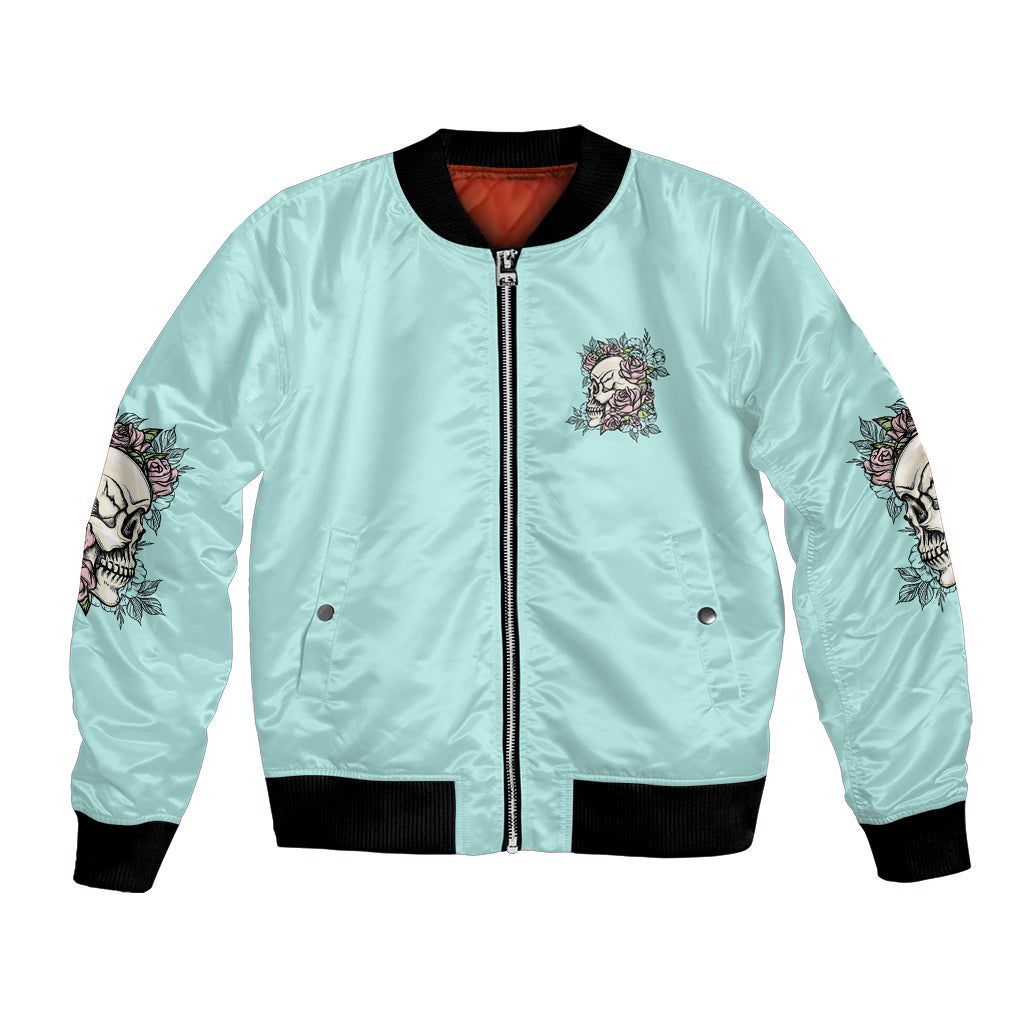 I May Not Be Perfect Skull Roses Bomber Jacket - Wonder Print Shop