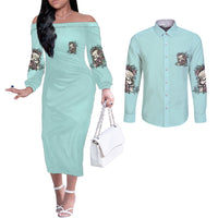 i-may-not-be-perfect-skull-roses-couples-matching-off-the-shoulder-long-sleeve-dress-and-long-sleeve-button-shirt