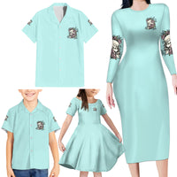 I May Not Be Perfect Skull Roses Family Matching Long Sleeve Bodycon Dress and Hawaiian Shirt - Wonder Print Shop