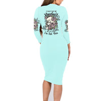 I May Not Be Perfect Skull Roses Family Matching Long Sleeve Bodycon Dress and Hawaiian Shirt - Wonder Print Shop