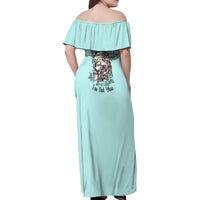 I May Not Be Perfect Skull Roses Family Matching Off Shoulder Maxi Dress and Hawaiian Shirt - Wonder Print Shop