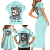 I May Not Be Perfect Skull Roses Family Matching Short Sleeve Bodycon Dress and Hawaiian Shirt - Wonder Print Shop