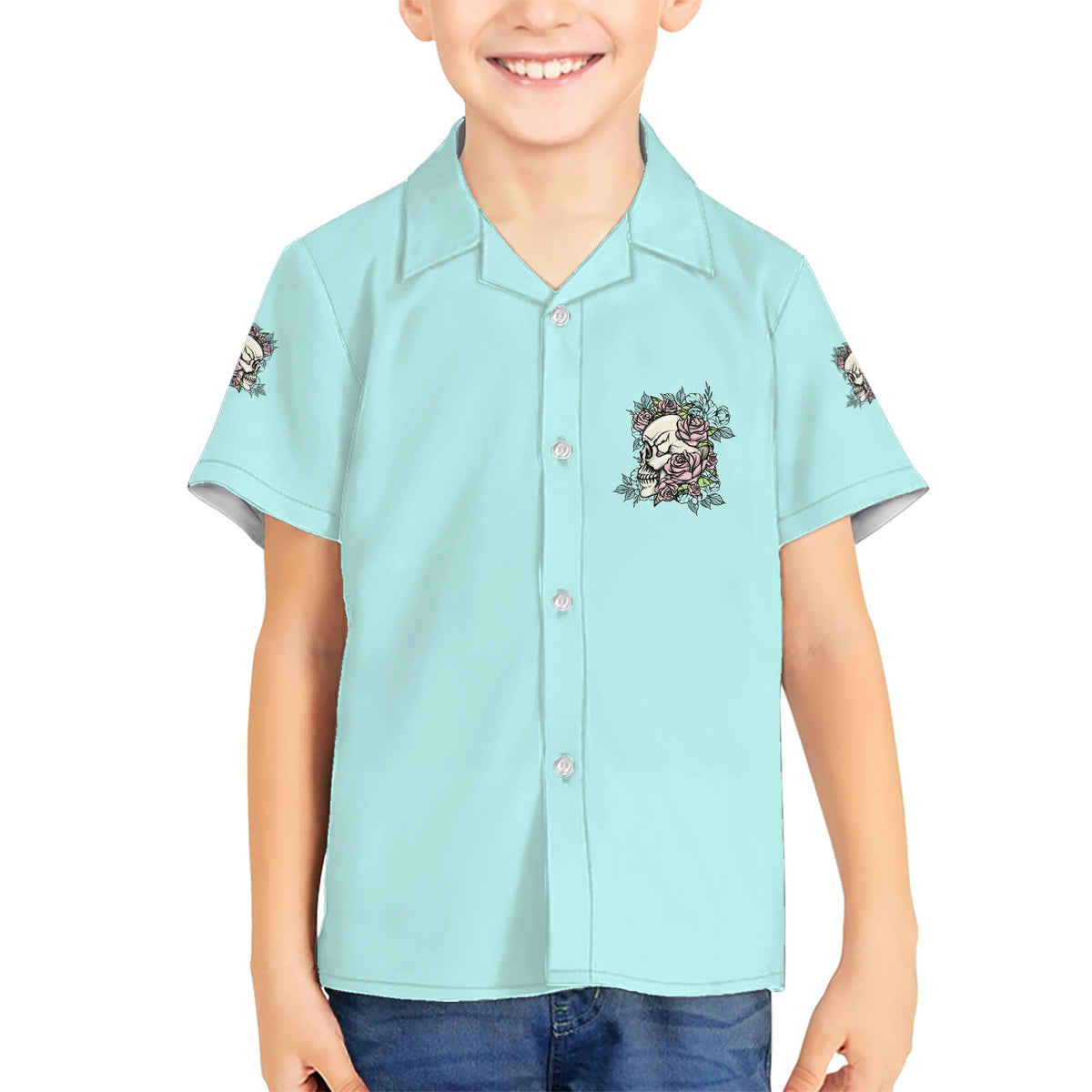 I May Not Be Perfect Skull Roses Kid Hawaiian Shirt - Wonder Print Shop