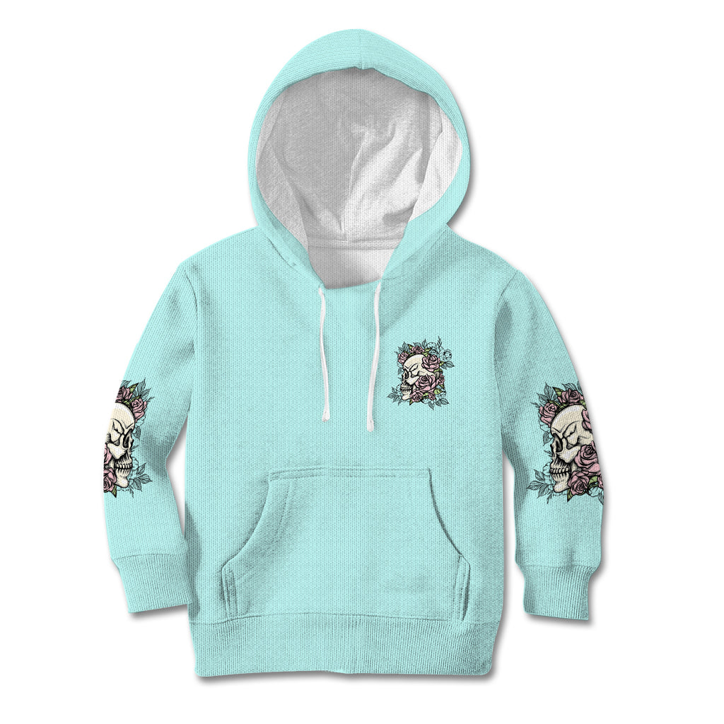 I May Not Be Perfect Skull Roses Kid Hoodie - Wonder Print Shop