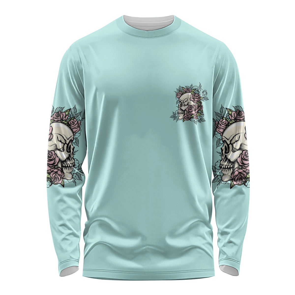 I May Not Be Perfect Skull Roses Long Sleeve Shirt - Wonder Print Shop