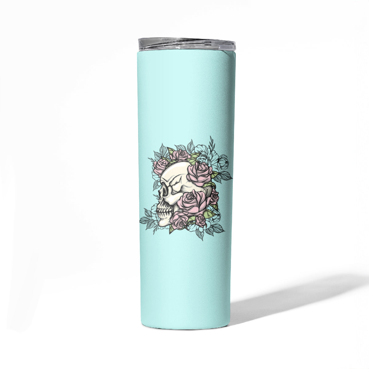 I May Not Be Perfect Skull Roses Skinny Tumbler - Wonder Print Shop