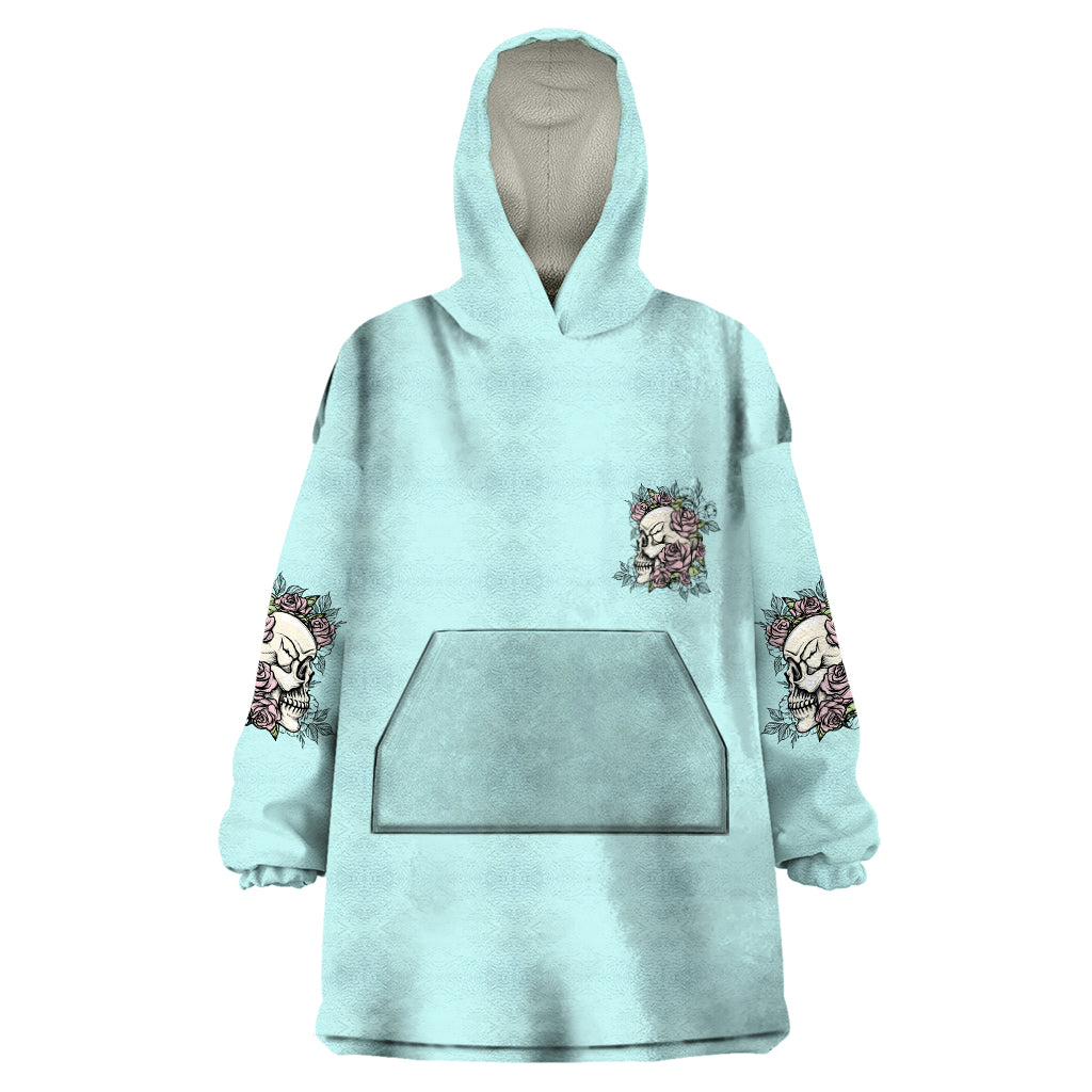 I May Not Be Perfect Skull Roses Wearable Blanket Hoodie - Wonder Print Shop
