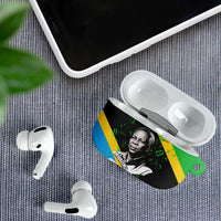 Julius Nyerere AirPods Case Education is a Way of Fighting Poverty Quote and Tanzanian Flag Alphabet - Wonder Print Shop