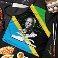 Julius Nyerere Apron Education is a Way of Fighting Poverty Quote and Tanzanian Flag Alphabet - Wonder Print Shop