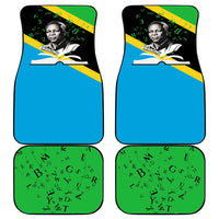 Julius Nyerere Car Mats Education is a Way of Fighting Poverty Quote and Tanzanian Flag Alphabet - Wonder Print Shop