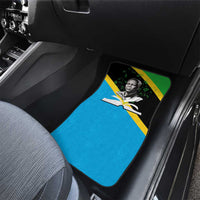 Julius Nyerere Car Mats Education is a Way of Fighting Poverty Quote and Tanzanian Flag Alphabet - Wonder Print Shop