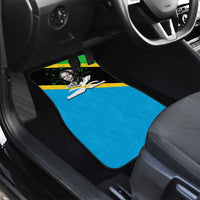 Julius Nyerere Car Mats Education is a Way of Fighting Poverty Quote and Tanzanian Flag Alphabet - Wonder Print Shop
