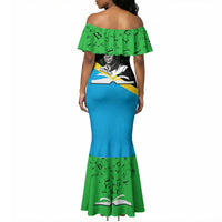 Julius Nyerere Mermaid Dress Education is a Way of Fighting Poverty Quote and Tanzanian Flag Alphabet - Wonder Print Shop