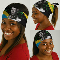 Julius Nyerere Neck Gaiter Education is a Way of Fighting Poverty Quote and Tanzanian Flag Alphabet - Wonder Print Shop