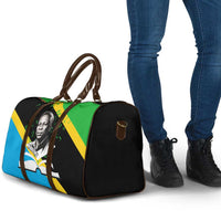 Julius Nyerere Travel Bag Education is a Way of Fighting Poverty Quote and Tanzanian Flag Alphabet - Wonder Print Shop