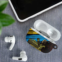 Julius Nyerere AirPods Case Ujamaa African Socialism Text and Bold Striped Pattern - Wonder Print Shop