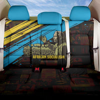 Julius Nyerere Back Car Seat Cover Ujamaa African Socialism Text and Bold Striped Pattern - Wonder Print Shop