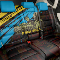 Julius Nyerere Back Car Seat Cover Ujamaa African Socialism Text and Bold Striped Pattern - Wonder Print Shop