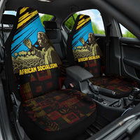 Julius Nyerere Car Seat Cover Ujamaa African Socialism Text and Bold Striped Pattern - Wonder Print Shop