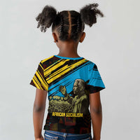 Julius Nyerere Kid T shirt Ujamaa African Socialism Text and Bold Striped Pattern - Wonder Print Shop
