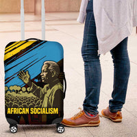 Julius Nyerere Luggage Cover Ujamaa African Socialism Text and Bold Striped Pattern - Wonder Print Shop