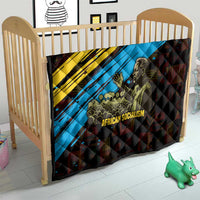 Julius Nyerere Quilt Ujamaa African Socialism Text and Bold Striped Pattern - Wonder Print Shop