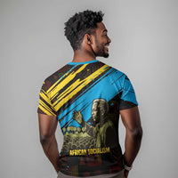 Julius Nyerere T shirt Ujamaa African Socialism Text and Bold Striped Pattern - Wonder Print Shop
