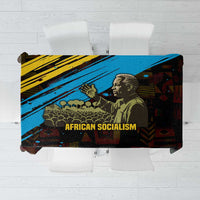 Julius Nyerere Tablecloth Ujamaa African Socialism Text and Bold Striped Pattern - Wonder Print Shop