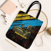 Julius Nyerere Tote Bag Ujamaa African Socialism Text and Bold Striped Pattern - Wonder Print Shop