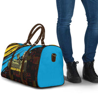 Julius Nyerere Travel Bag Ujamaa African Socialism Text and Bold Striped Pattern - Wonder Print Shop