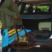 Julius Nyerere Travel Bag Ujamaa African Socialism Text and Bold Striped Pattern - Wonder Print Shop