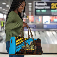 Julius Nyerere Travel Bag Ujamaa African Socialism Text and Bold Striped Pattern - Wonder Print Shop