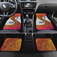 Julius Nyerere Car Mats with Smiling Portrait, Tribal Pattern and Simplicity is Power Quote - Wonder Print Shop