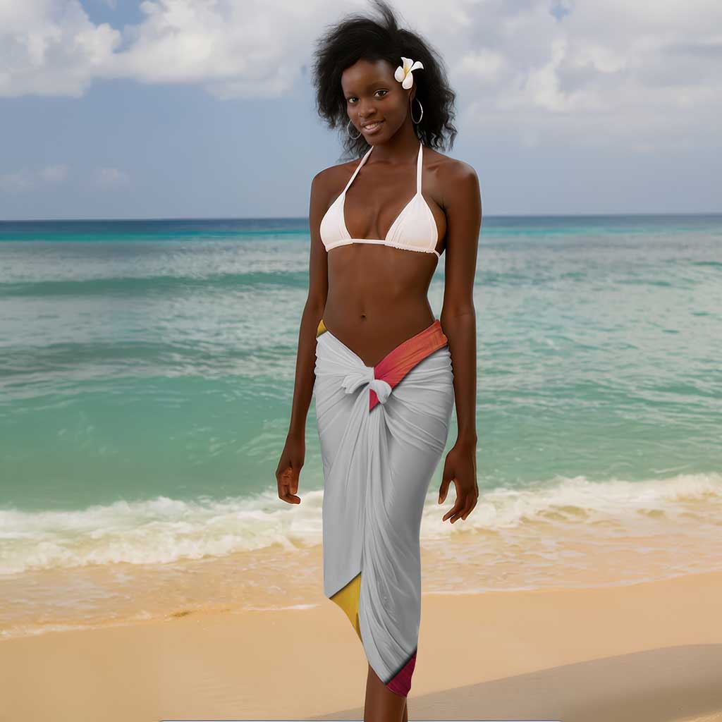 Julius Nyerere Sarong with Smiling Portrait, Tribal Pattern and Simplicity is Power Quote - Wonder Print Shop