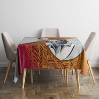 Julius Nyerere Tablecloth with Smiling Portrait, Tribal Pattern and Simplicity is Power Quote - Wonder Print Shop
