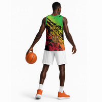 Sundiata Keita Basketball Jersey with Regal Portrait, Lion of Mali Title and Bold Tribal Brushstroke Pattern - Wonder Print Shop